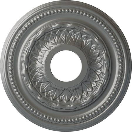 Ekena Millwork Galway Ceiling Medallion (Fits Canopies up to 3 1/4"), 15 3/4"OD x 3 1/4"ID x 1"P, Silver CM15GASLS